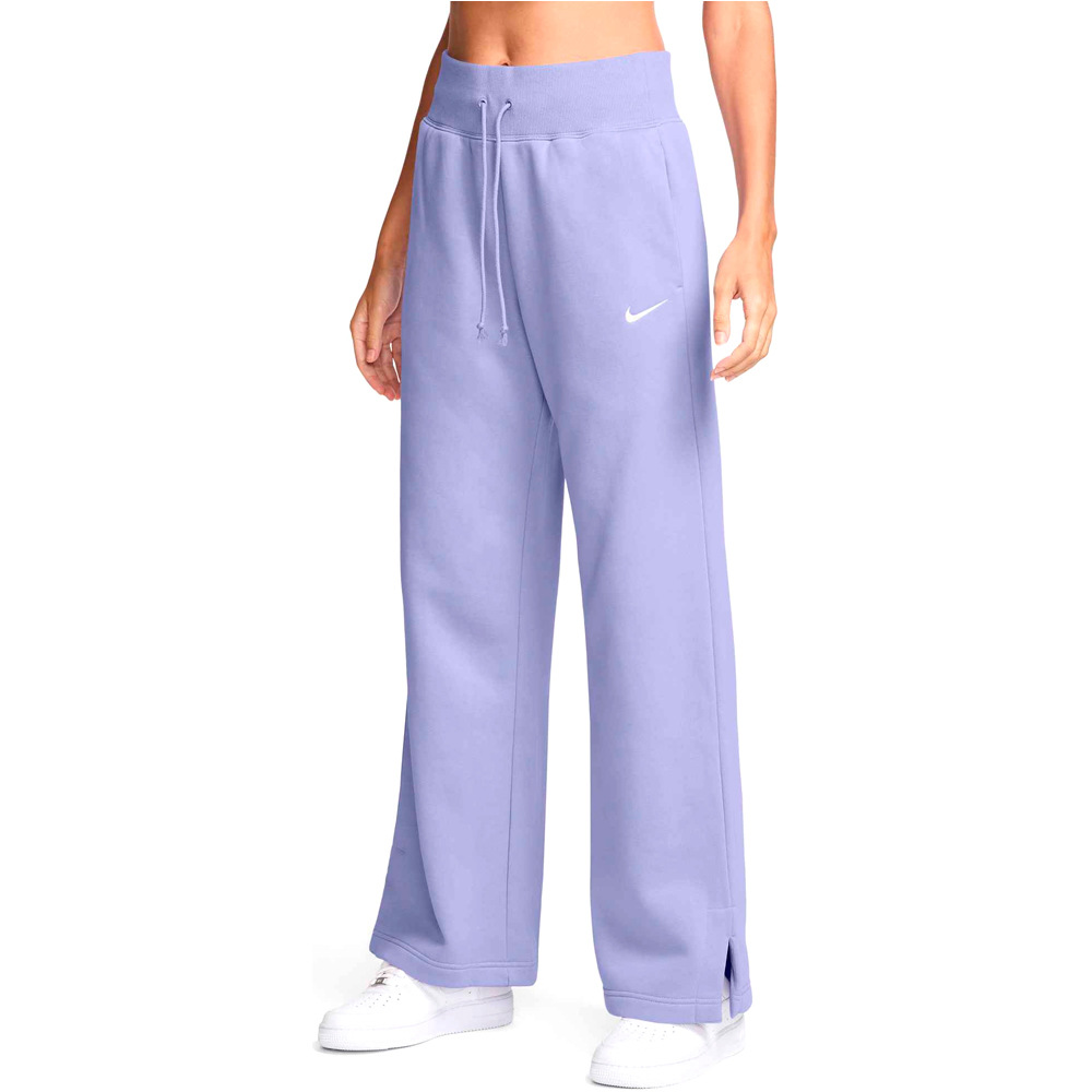 Nike pantalón mujer W NSW PHNX FLC HR PANT WIDE vista frontal