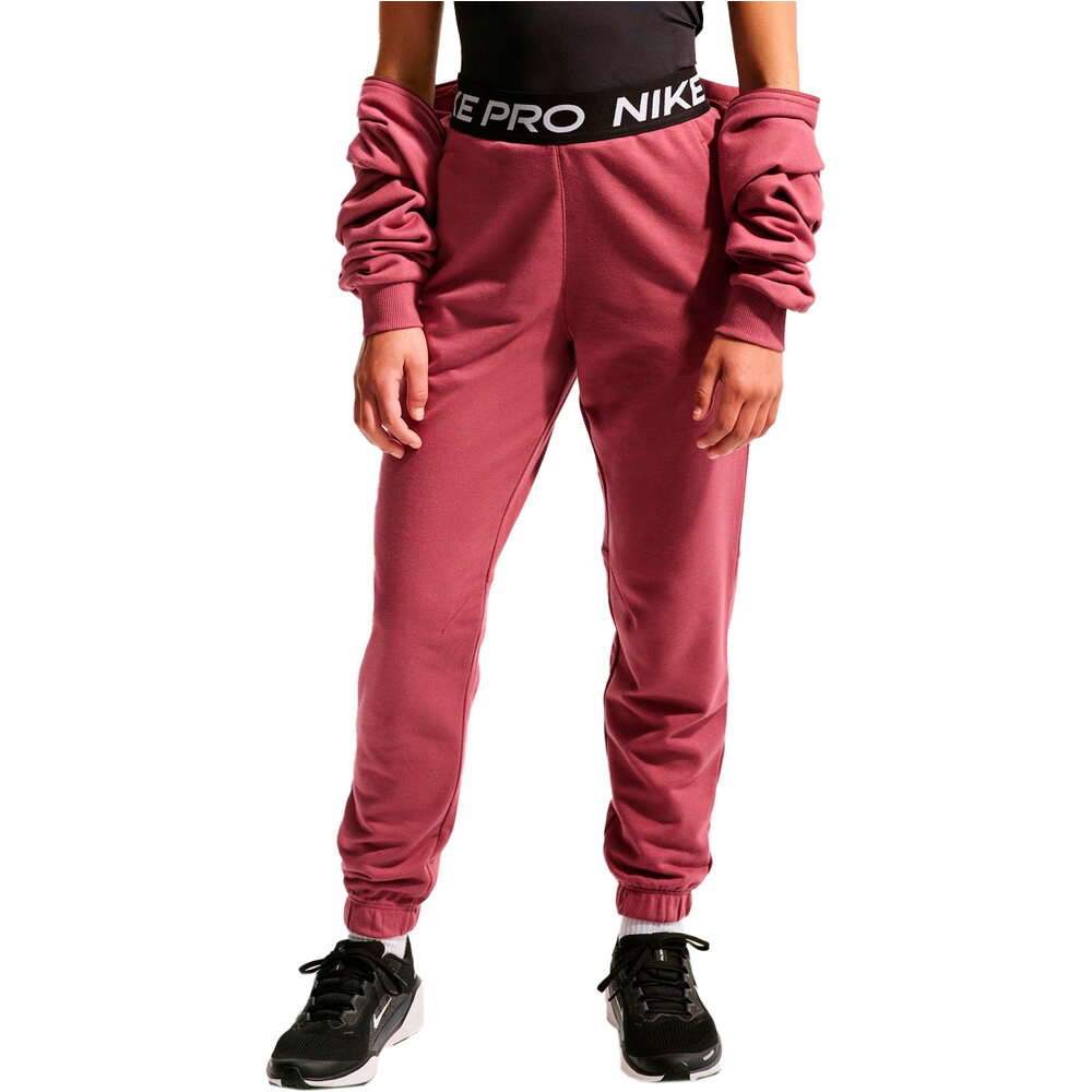 Nike pantalón niña G NP DF FLC JGGR vista frontal
