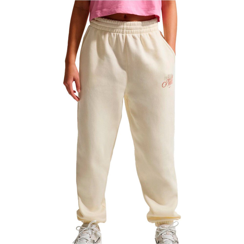 Nike pantalón niña G NSW CLUB FLC LSE PNT GFX vista frontal