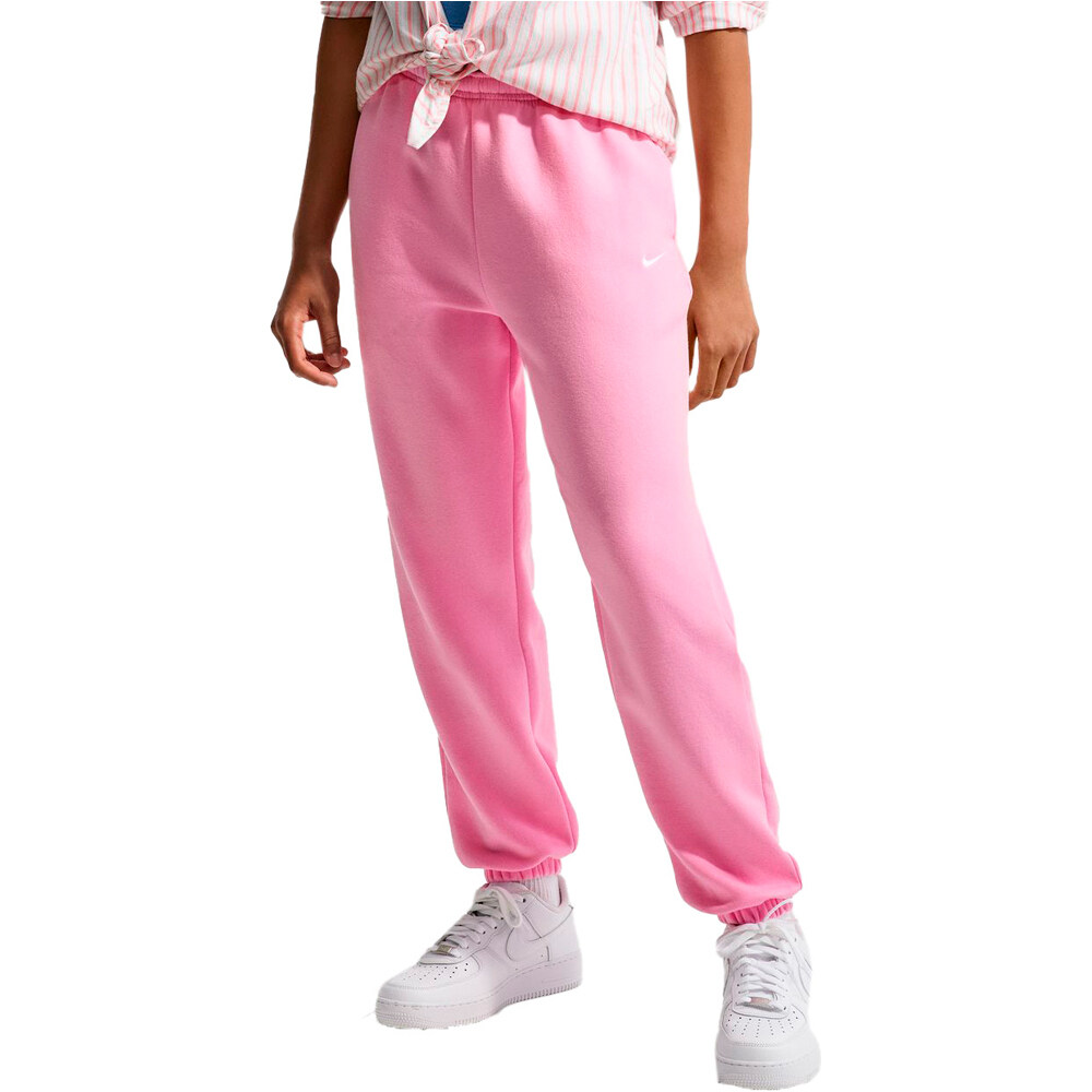 Nike pantalón niña G NSW STUDIO FLC LOOSE PNT LBR vista frontal