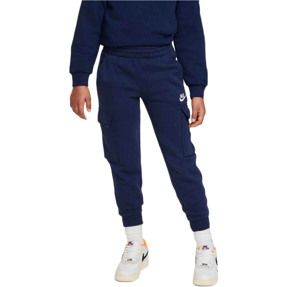 Nike pantalón niño K NSW CLUB FLC CRGO PNT LBR vista frontal