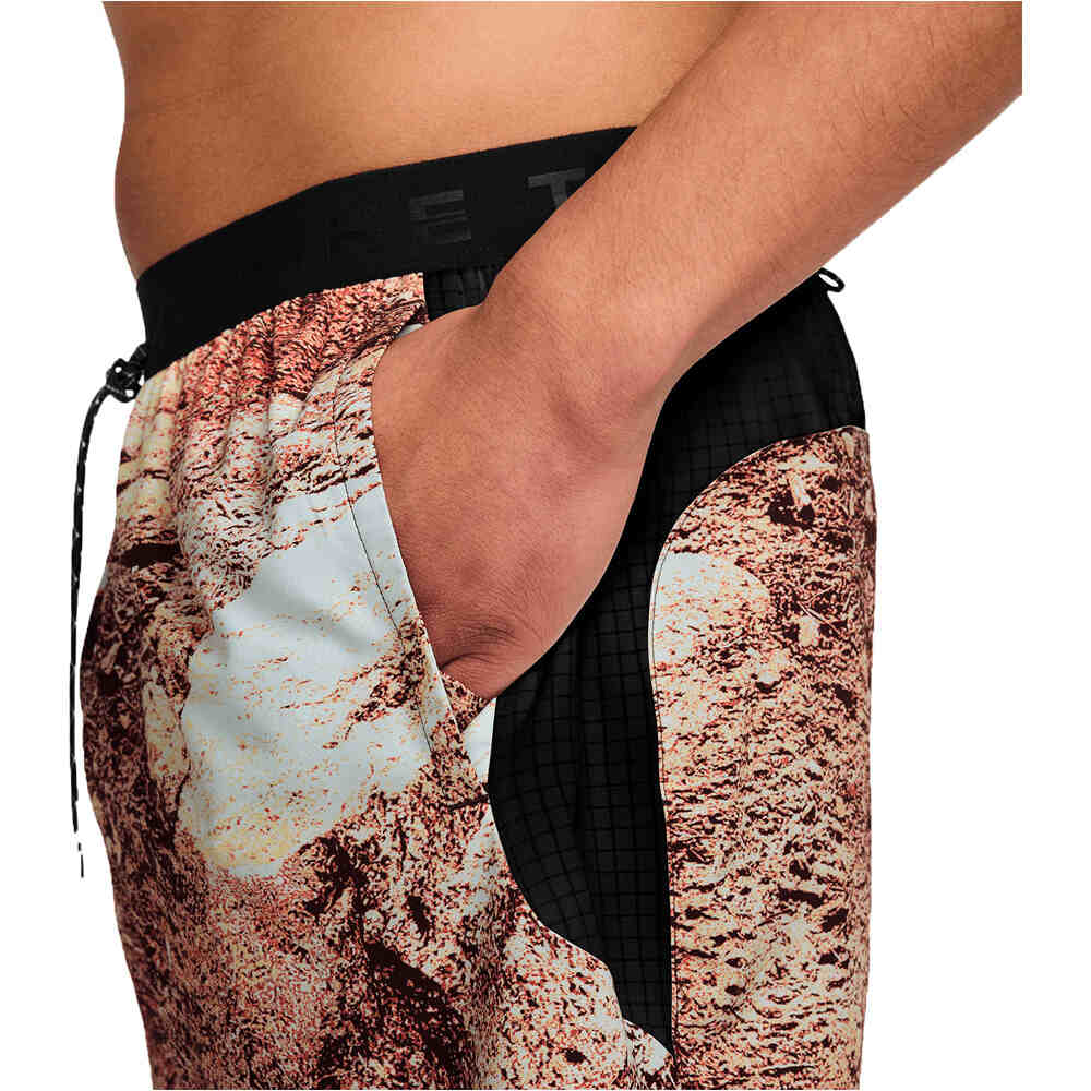 Nike pantalón running hombre M NK DF TRAIL AOP 6 BF SHORT vista detalle
