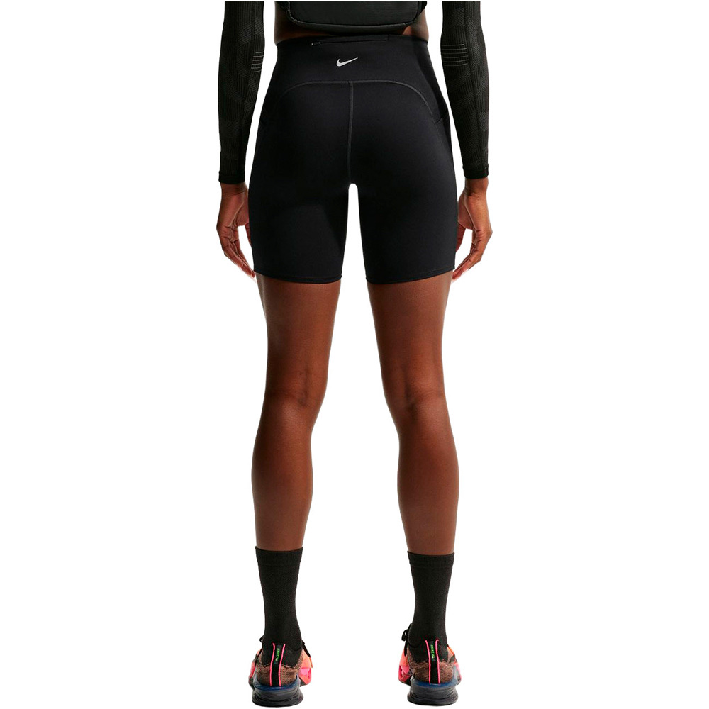 Nike pantalón running mujer W NK DF SWIFT HR 7IN SHORT vista trasera