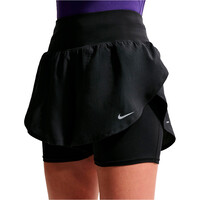 Nike pantalón running mujer W NK FLOW DF HR 2N1 SHRT vista detalle