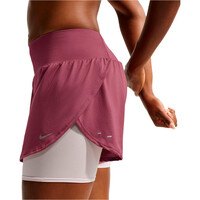 Nike pantalón running mujer W NK FLOW MSH DF 2N1 SHRT 03