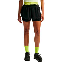 Nike pantalón running mujer W NK FLOW MSH DF 2N1 SHRT vista frontal