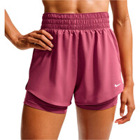 Nike pantalón running mujer W NK ONE DF HR 3IN 2N1 SHORT vista detalle