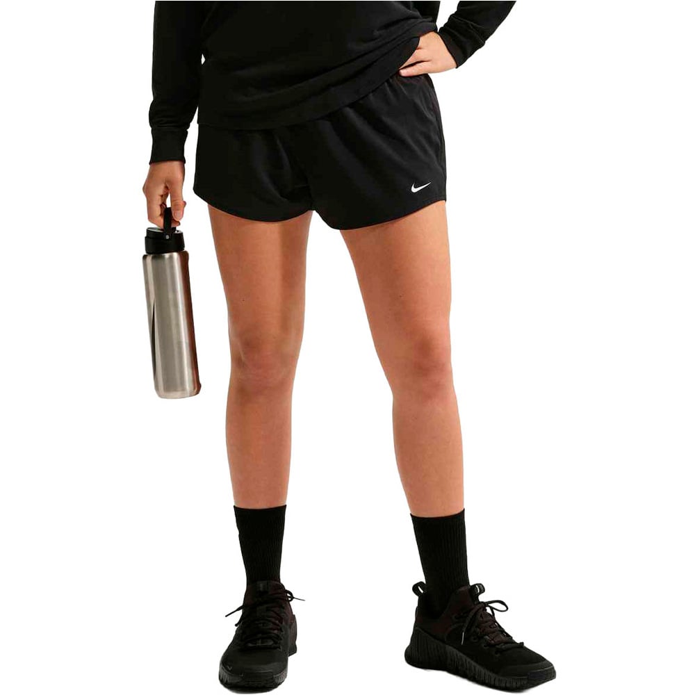 Nike pantalón running mujer W NK ONE DF MR 3IN BR SHORT vista frontal