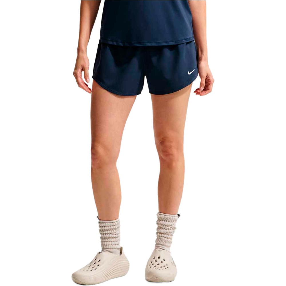 Nike pantalón running mujer W NK ONE DF MR 3IN BR SHORT vista frontal