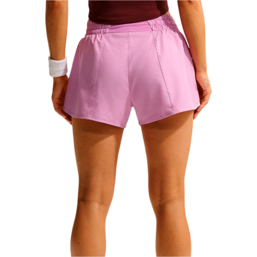 Nike pantalón running mujer W NK ONE DF MR 3IN BR SHORT vista trasera