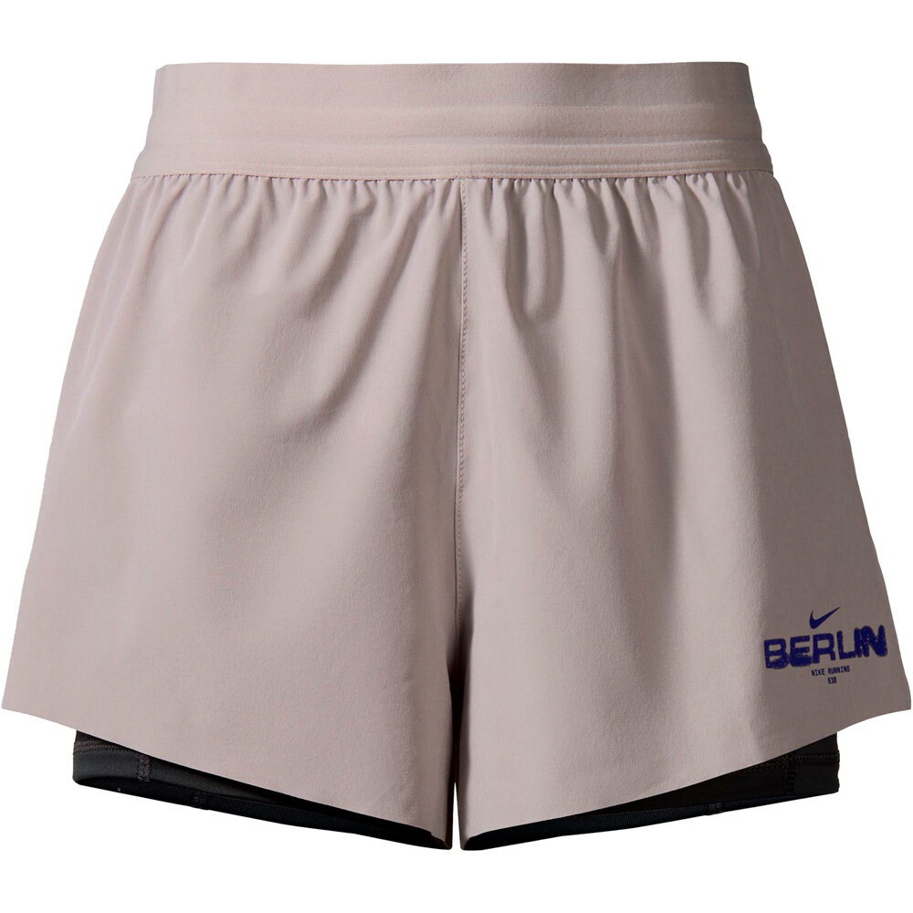 Nike pantalón running mujer W NK SWIFT DF MR 2N1 SHRT BLN vista frontal