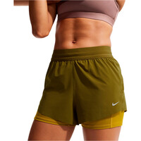 Nike pantalón running mujer W NK SWIFT DF MR 2N1 SHRT vista detalle