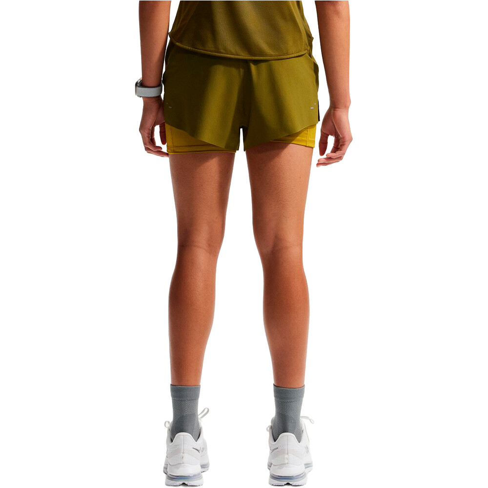 Nike pantalón running mujer W NK SWIFT DF MR 2N1 SHRT vista trasera