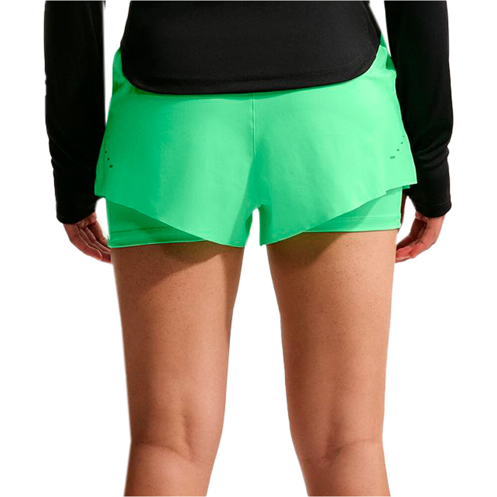 Nike pantalón running mujer W NK SWIFT DF MR 2N1 SHRT vista trasera