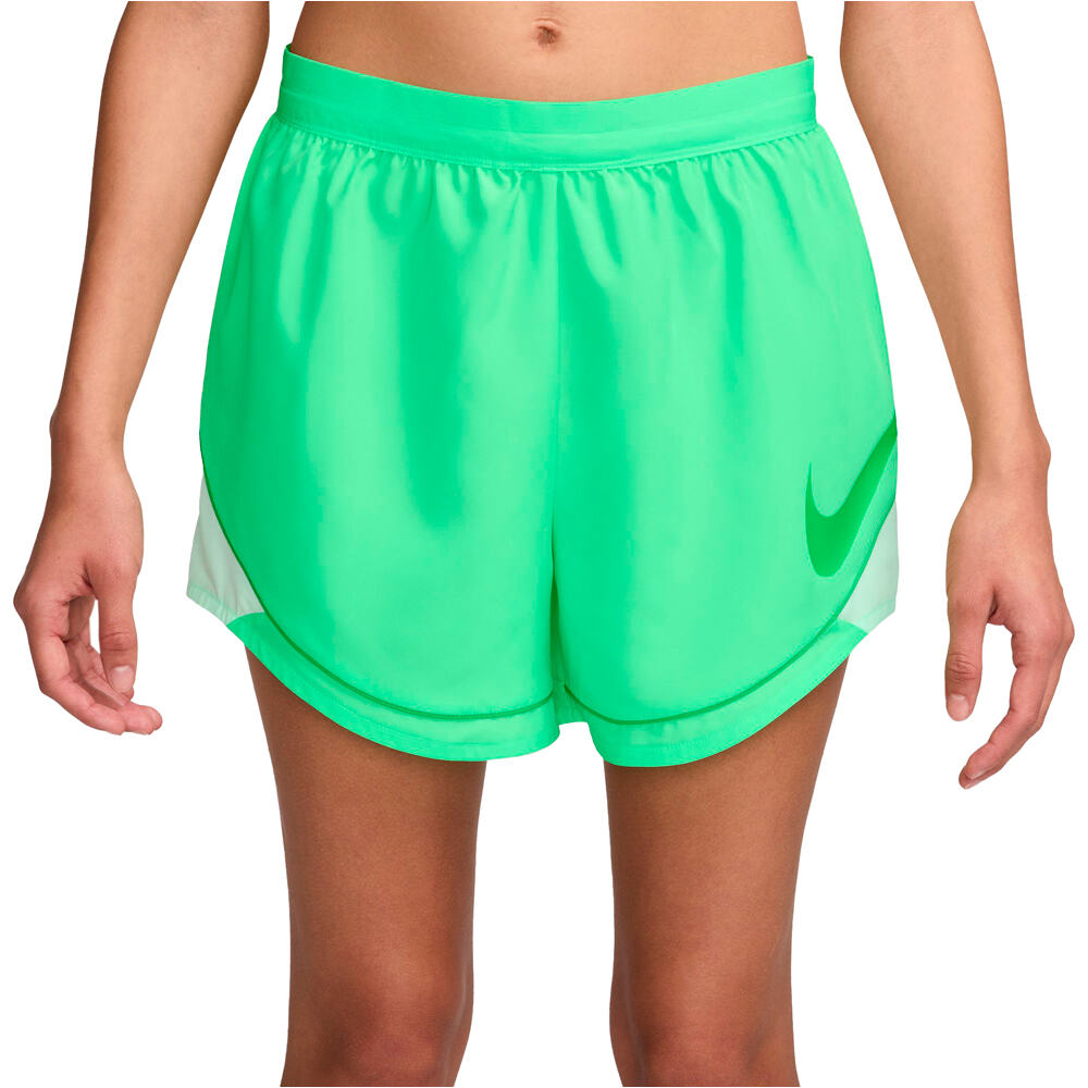 Nike pantalón running mujer W NK SWOOSH DF SHORT vista frontal