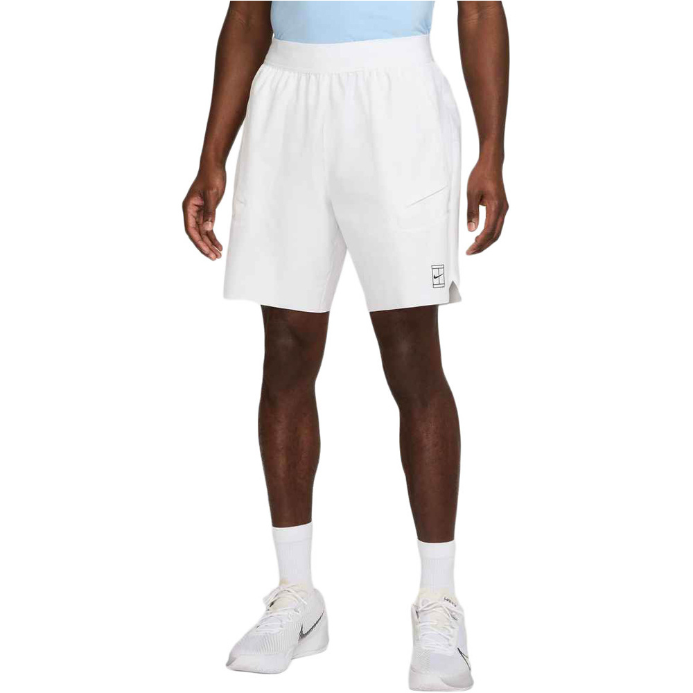 Nike pantalón tenis hombre M NKCT DF ADVTG 8IN SHORT vista detalle