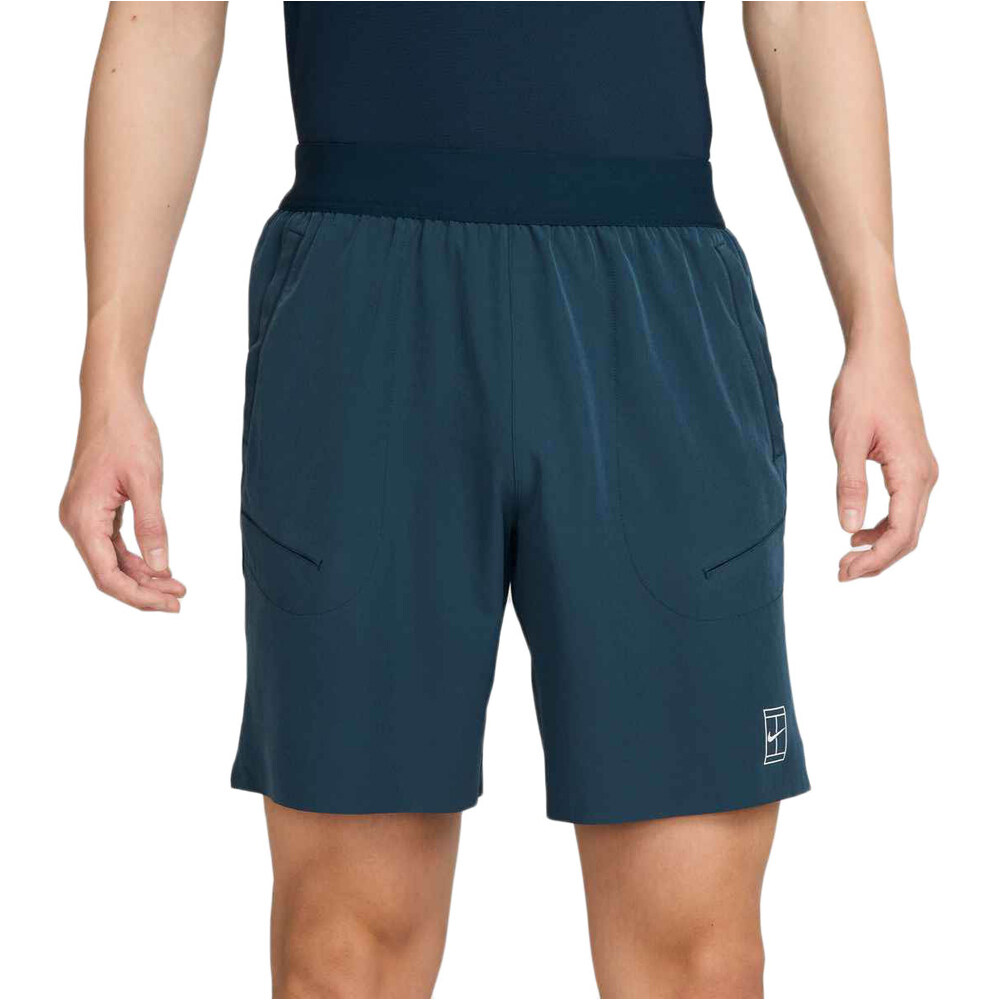 Nike pantalón tenis hombre M NKCT DF ADVTG 8IN SHORT vista frontal