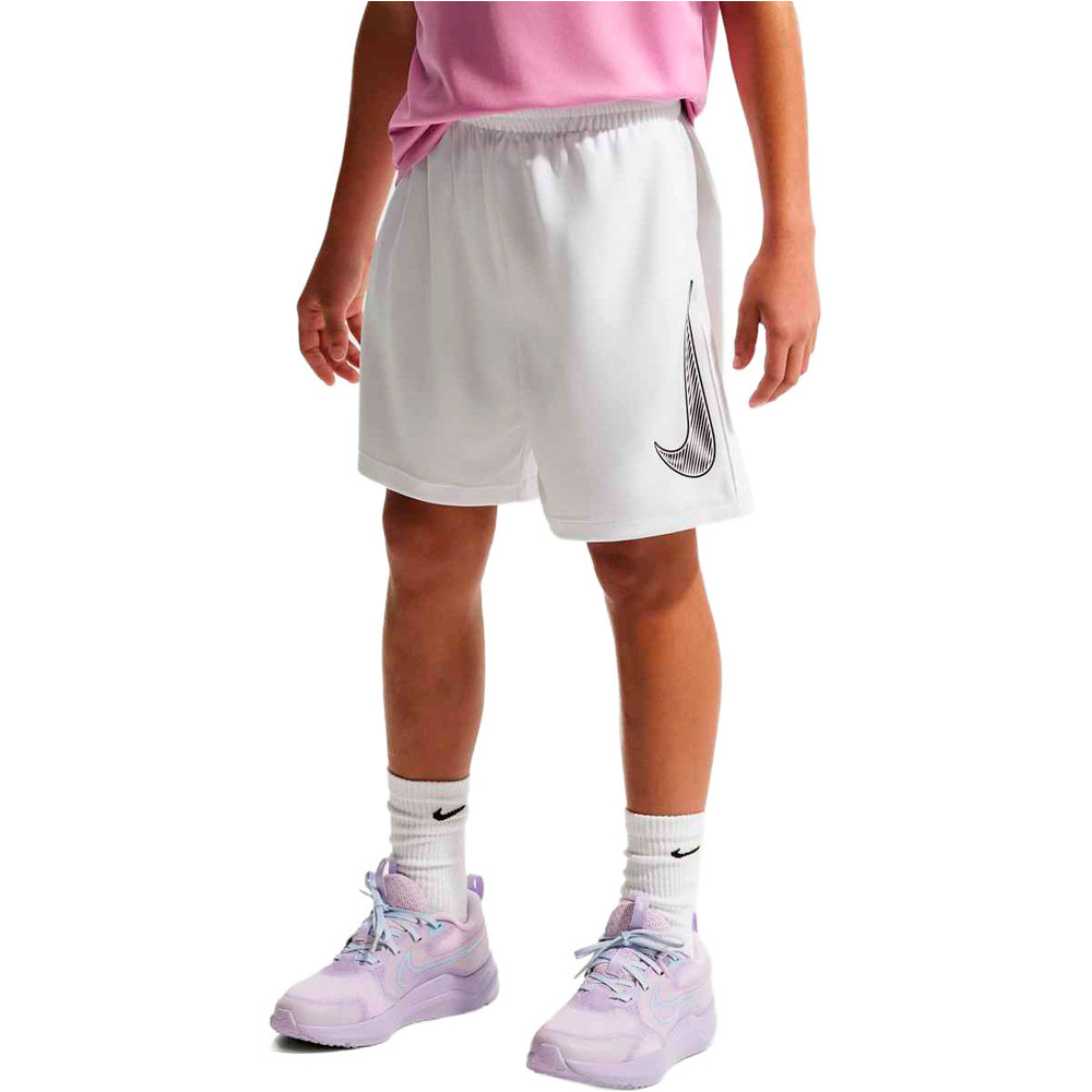 Nike pantalones cortos futbol niño B NK DF MULTI SHORT HBR vista frontal