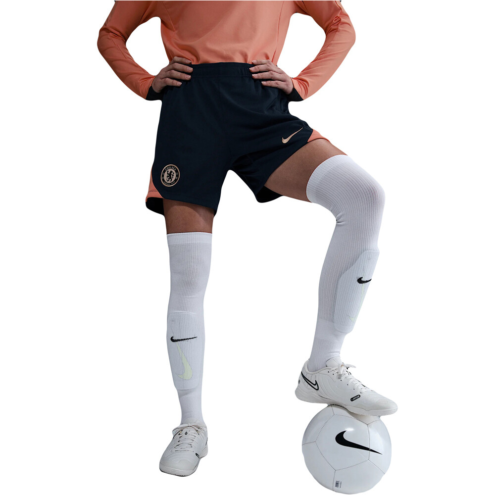 Nike pantalones futbol CHELSEA 25 W NK DF STRK SHORT KZ SE vista frontal