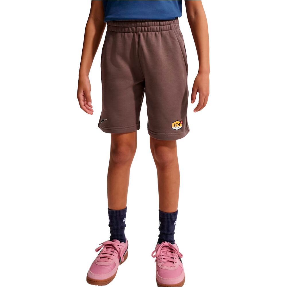 Nike pantalones futbol KM K CLUB FLC SHORT vista frontal