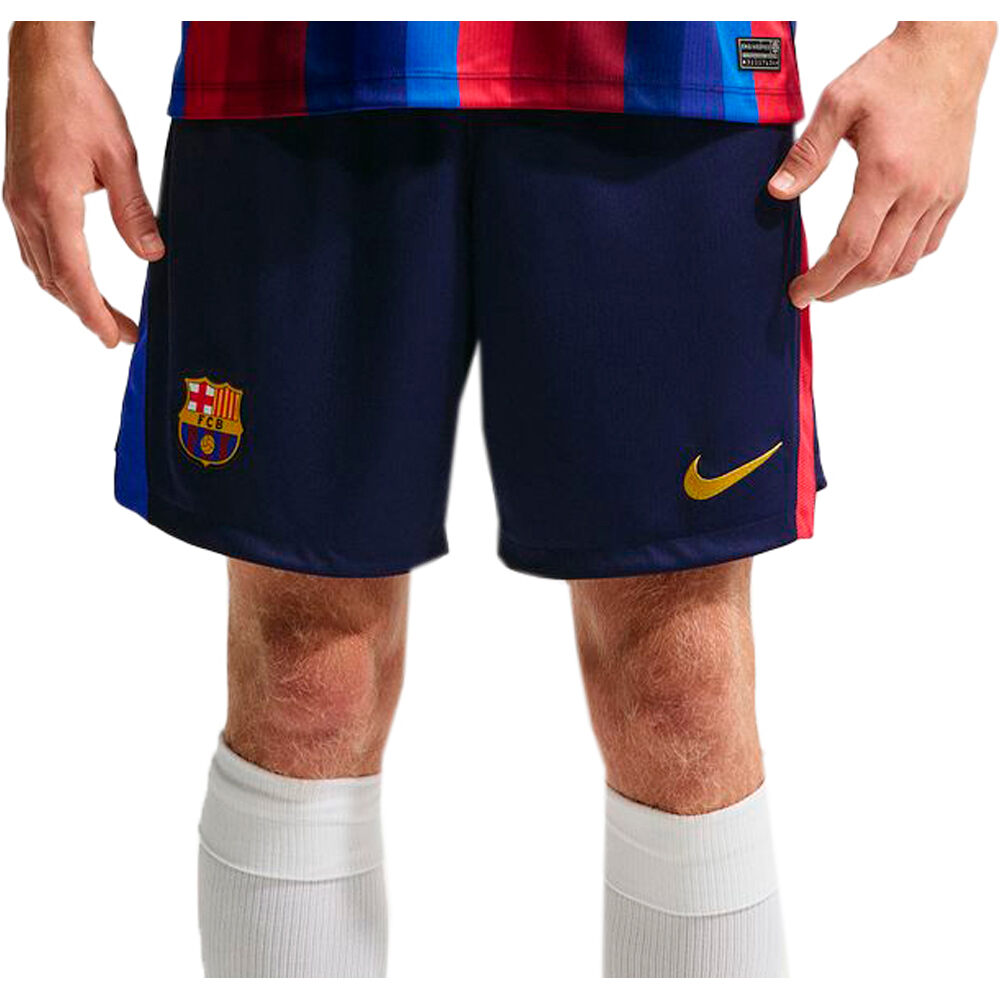 Nike pantalones fútbol oficiales BARCELONA 27 M NK DF SHORT STAD HM vista frontal