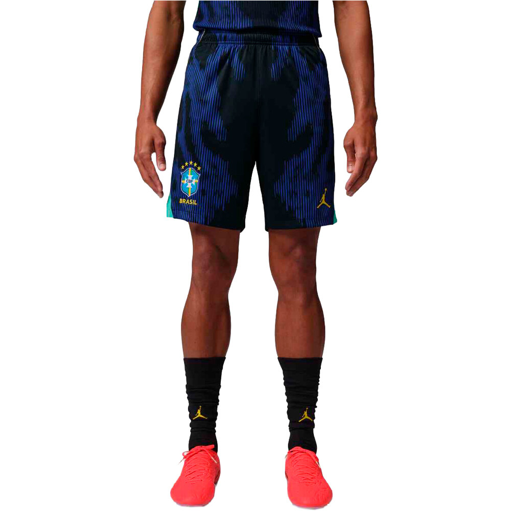 Nike pantalones fútbol oficiales CBF M NK DF SHORT STAD AW3 vista frontal