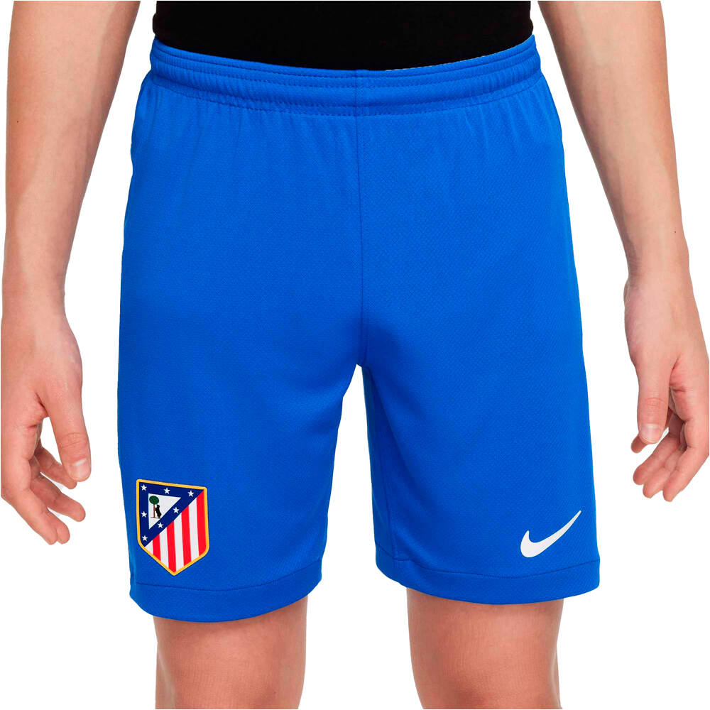 Nike pantalones fútbol oficiales niño ATM Y NK DF SHORT STAD HM vista frontal