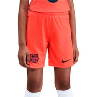 Nike pantalones fútbol oficiales niño FCB Y NK DF SHORT STAD 3R vista frontal