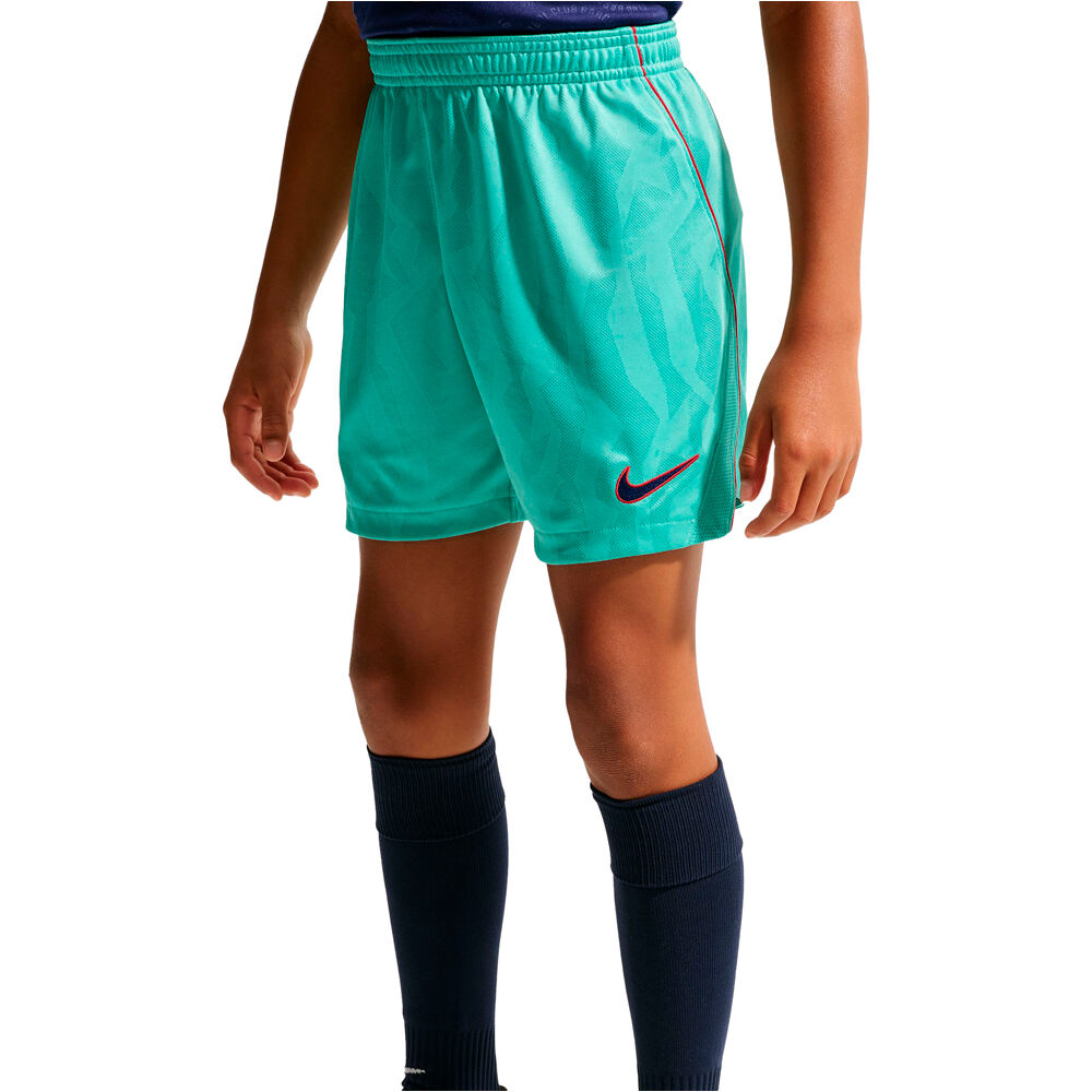 Nike pantalones fútbol oficiales niño FCB Y NK DF SHORT STAD 3R vista frontal