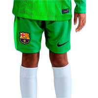 Nike pantalones fútbol oficiales niño FCB Y NK DF SHORT STAD GK vista frontal