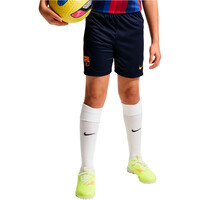 Nike pantalones fútbol oficiales niño FCB Y NK DF SHORT STAD HM vista frontal