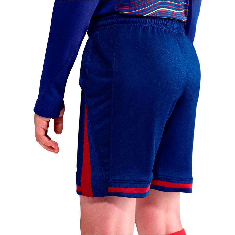 Nike pantalones fútbol oficiales niño FCB Y NK DF SHORT STAD HM vista trasera