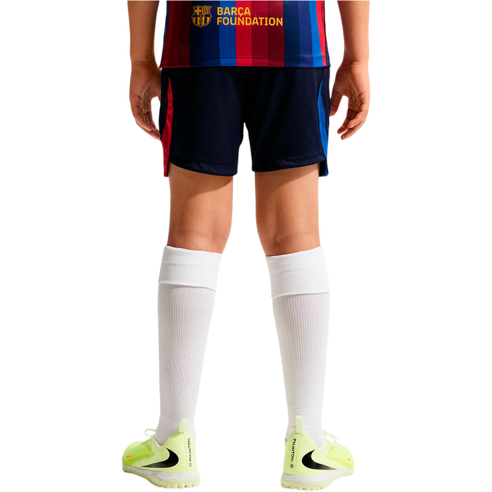 Nike pantalones fútbol oficiales niño FCB Y NK DF SHORT STAD HM vista trasera