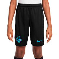 Nike pantalones fútbol oficiales niño INTER Y NK DF SHORT STAD HM vista frontal