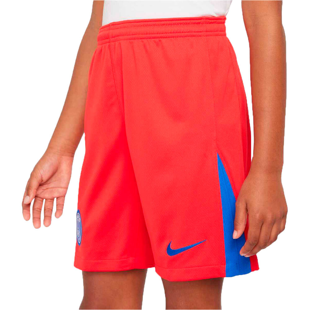 Nike pantalones fútbol oficiales niño PSG Y NK DF SHORT STAD 3R vista detalle