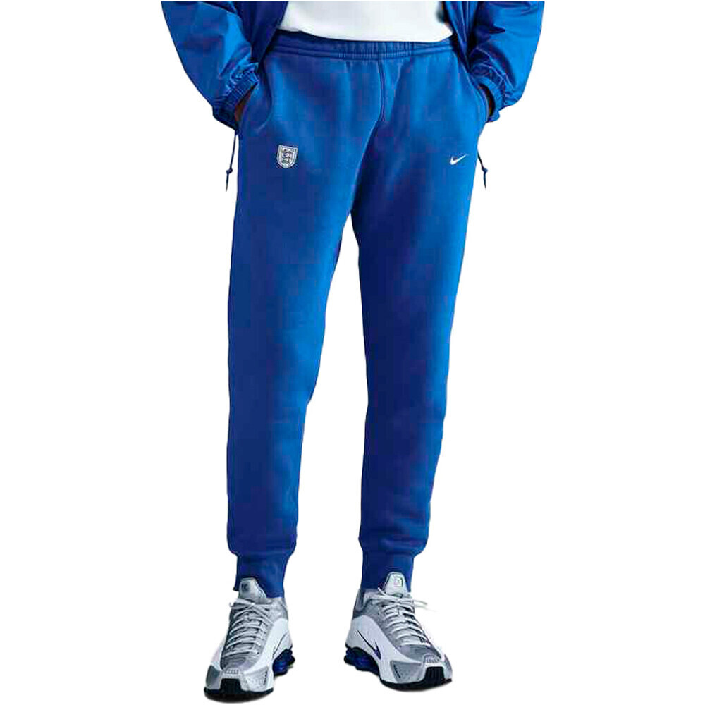 Nike pantalones largos futbol INGLATERRA 25 M NSW CLUB JGGR BB vista frontal