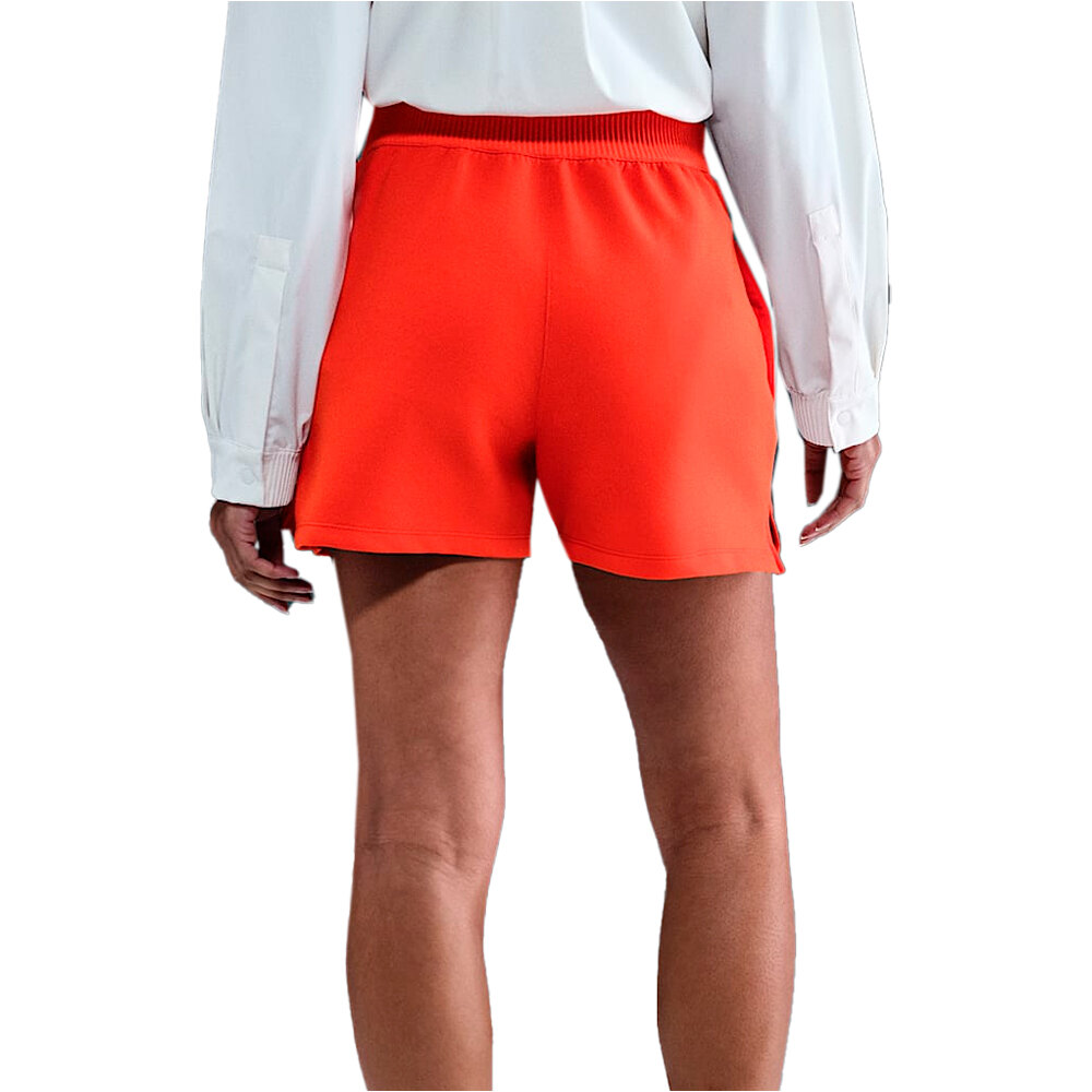 Nike pantalones y mallas cortas fitness mujer W NK 24.7 DF SHORT SOFT KNIT vista trasera