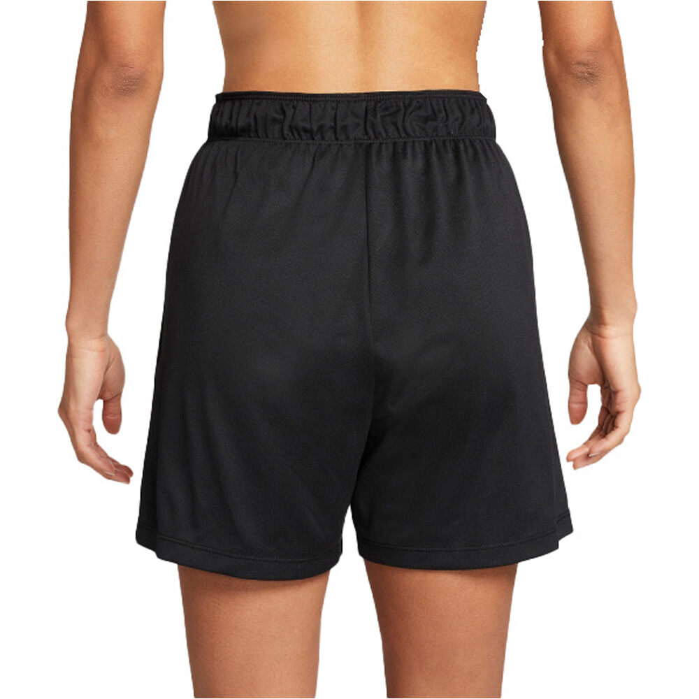 Nike pantalones y mallas cortas fitness mujer W NK ATTACK DF MR 5IN SHORT vista trasera