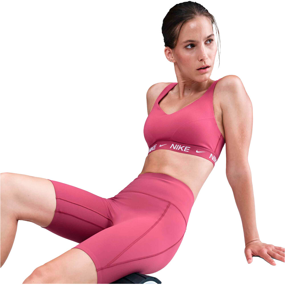 Nike pantalones y mallas cortas fitness mujer W NK DF UNVRSA HR 8IN SHRT PKT 03