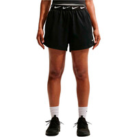 Nike pantalones y mallas cortas fitness mujer W NK ONE ATK DF MR 4IN SHORT vista frontal