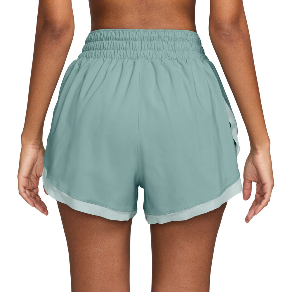 Nike pantalones y mallas cortas fitness mujer W NK ONE DF HR 3IN BR SHORT CP vista trasera