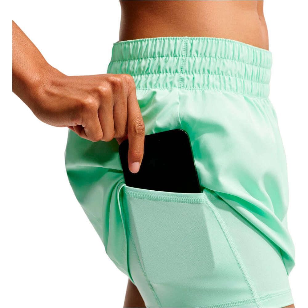 Nike pantalones y mallas cortas fitness mujer W NK ONE DF MR 3IN 2N1 SHORT 05
