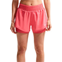Nike pantalones y mallas cortas fitness mujer W NK ONE DF MR 3IN 2N1 SHORT vista frontal