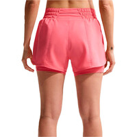 Nike pantalones y mallas cortas fitness mujer W NK ONE DF MR 3IN 2N1 SHORT vista trasera
