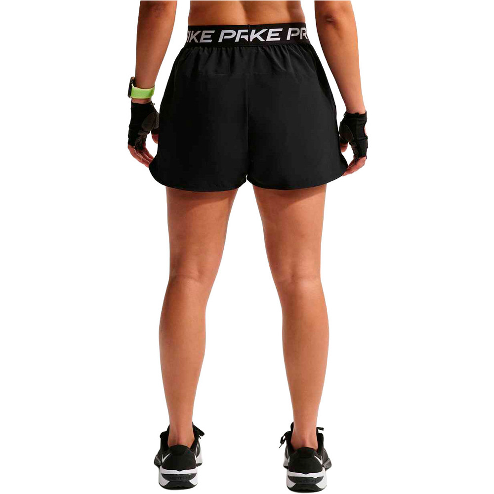 Nike pantalones y mallas cortas fitness mujer W NP 2IN1 SHORT vista trasera