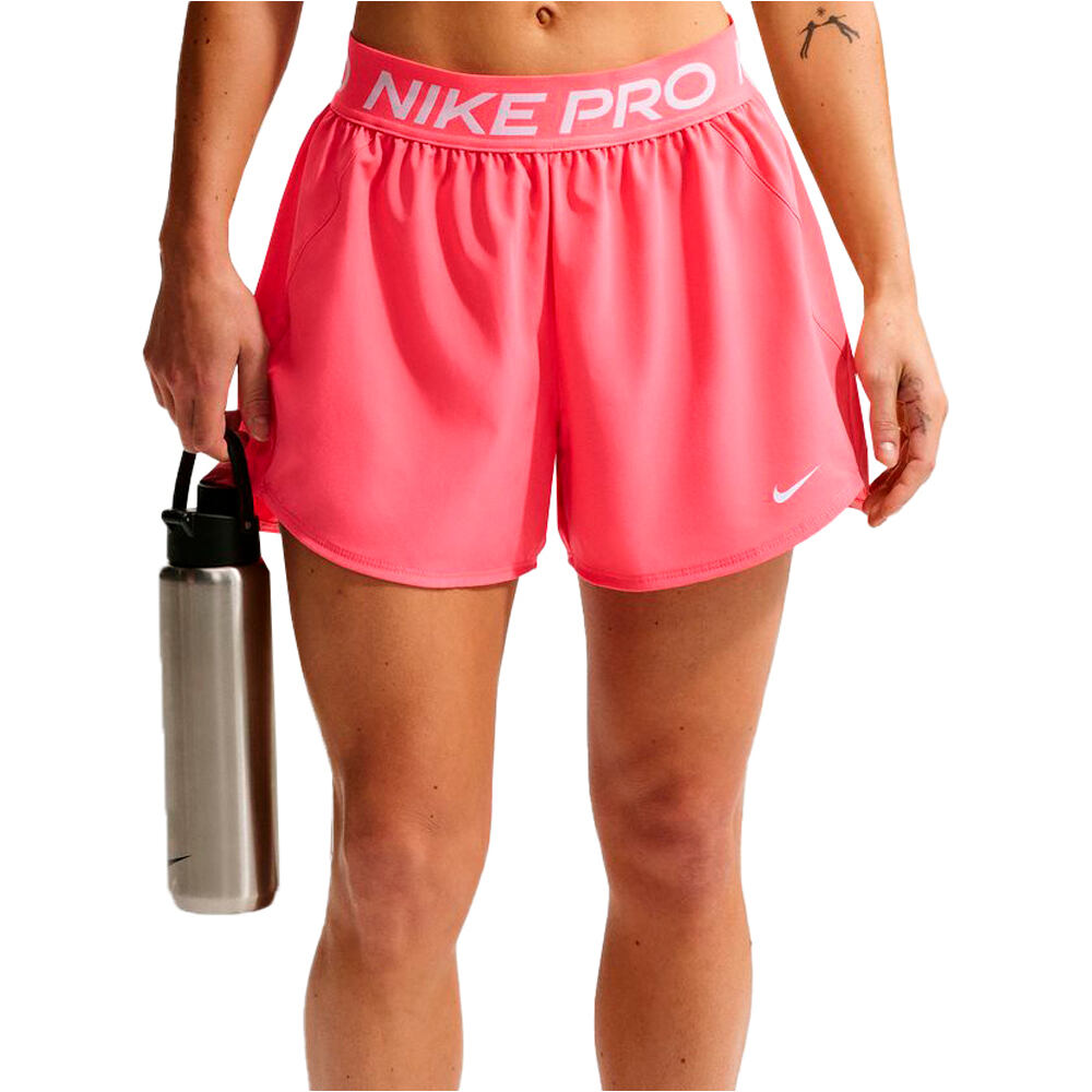 Nike pantalones y mallas cortas fitness mujer W NP DF 365 3IN SHORT WVN vista frontal
