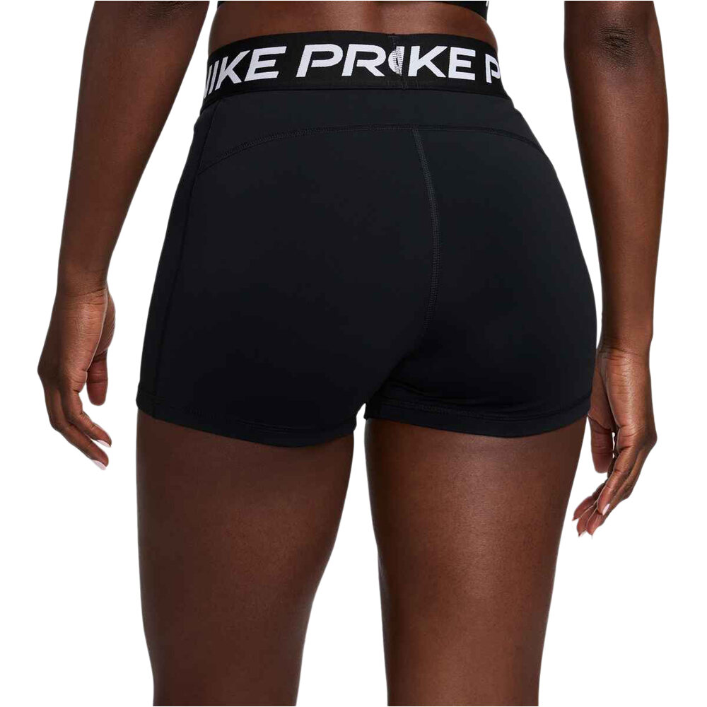 Nike pantalones y mallas cortas fitness mujer W NP DF 365 MR 3IN LPP SHORT vista trasera