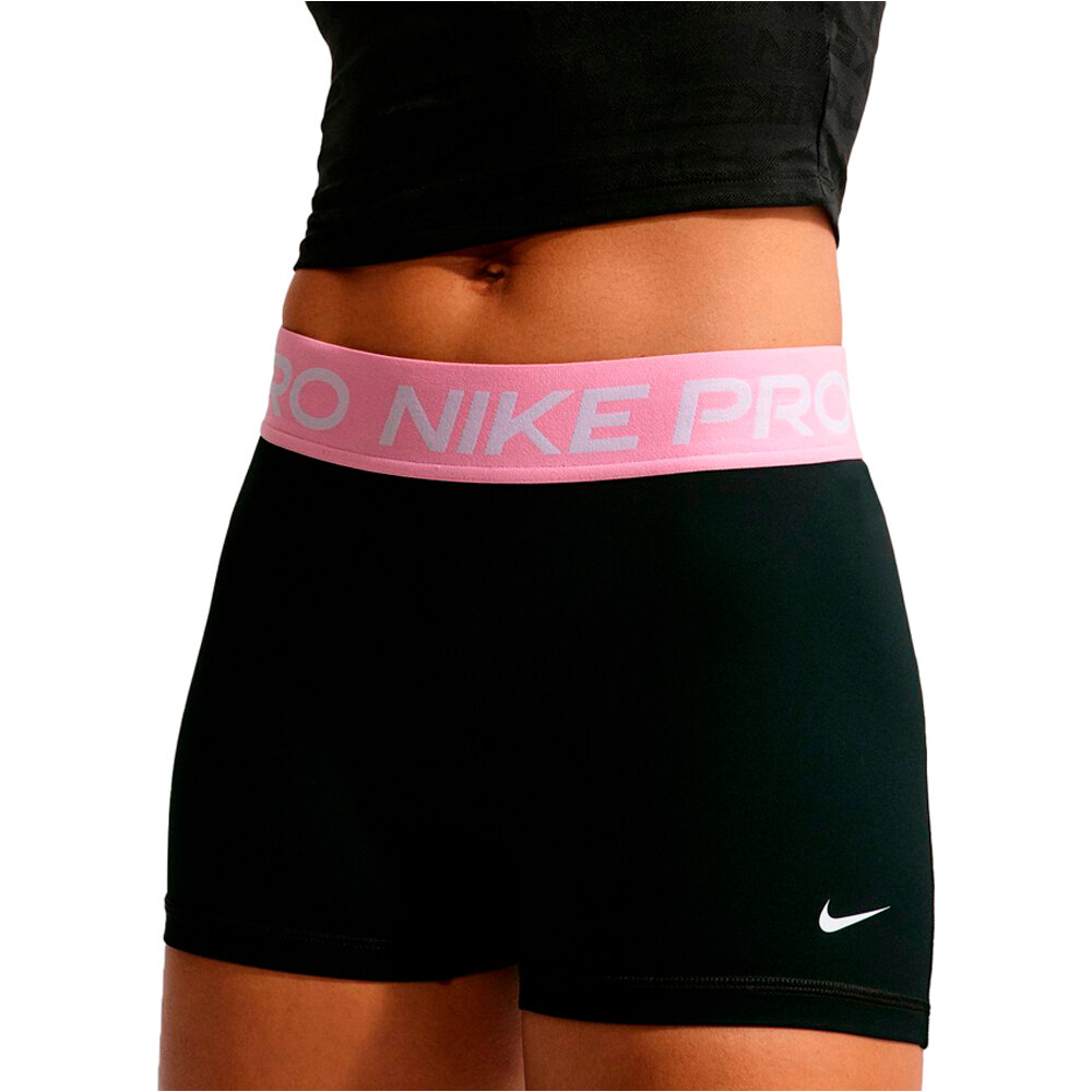 Nike pantalones y mallas cortas fitness mujer W NP DF 365 MR 3IN SHORT USM vista detalle