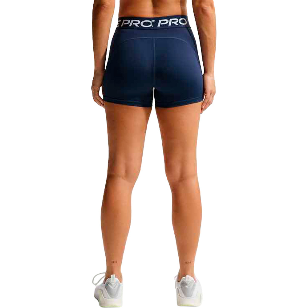 Nike pantalones y mallas cortas fitness mujer W NP DF 365 MR 3IN SHORT USM vista trasera