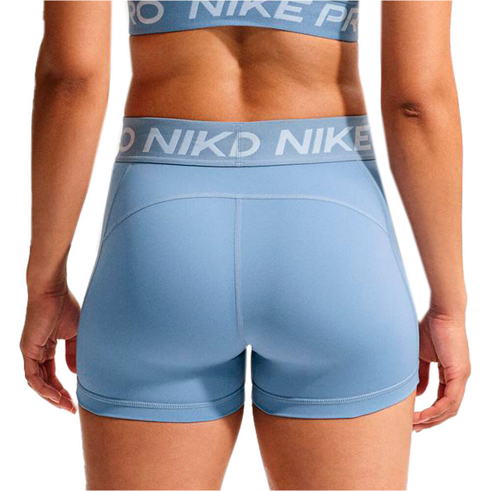 Nike pantalones y mallas cortas fitness mujer W NP DF 365 MR 3IN SHORT USM vista trasera
